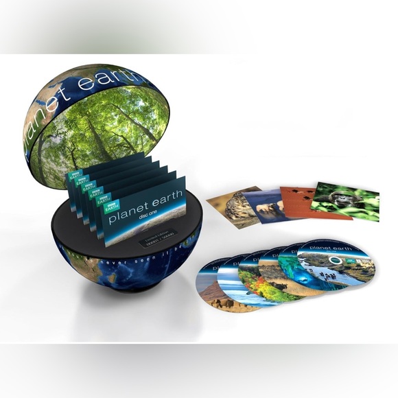 BBC Planet Earth Globe w/6 DVDs & Cards Limited 29574/50000 - Picture 1 of 11